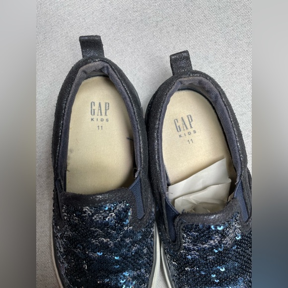 Gap Navy Sequin Slip On Sneaker Shoes | Size 11 - Picture 6 of 8